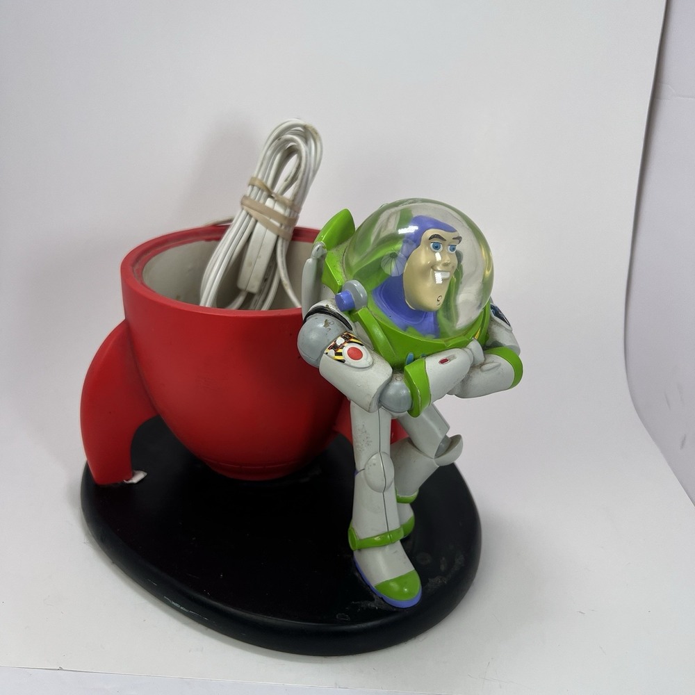Rare Disney Pixar Toy Story Buzz Lightyear Space Crane Light Lamp Base